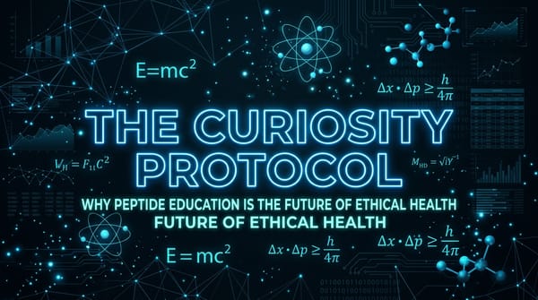 The Curiosity Protocol: Why Peptide Education is the Future of Ethical Health 🧪🧬